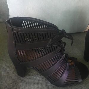 Women’s black Torrid gladiator heels.  Beautiful!